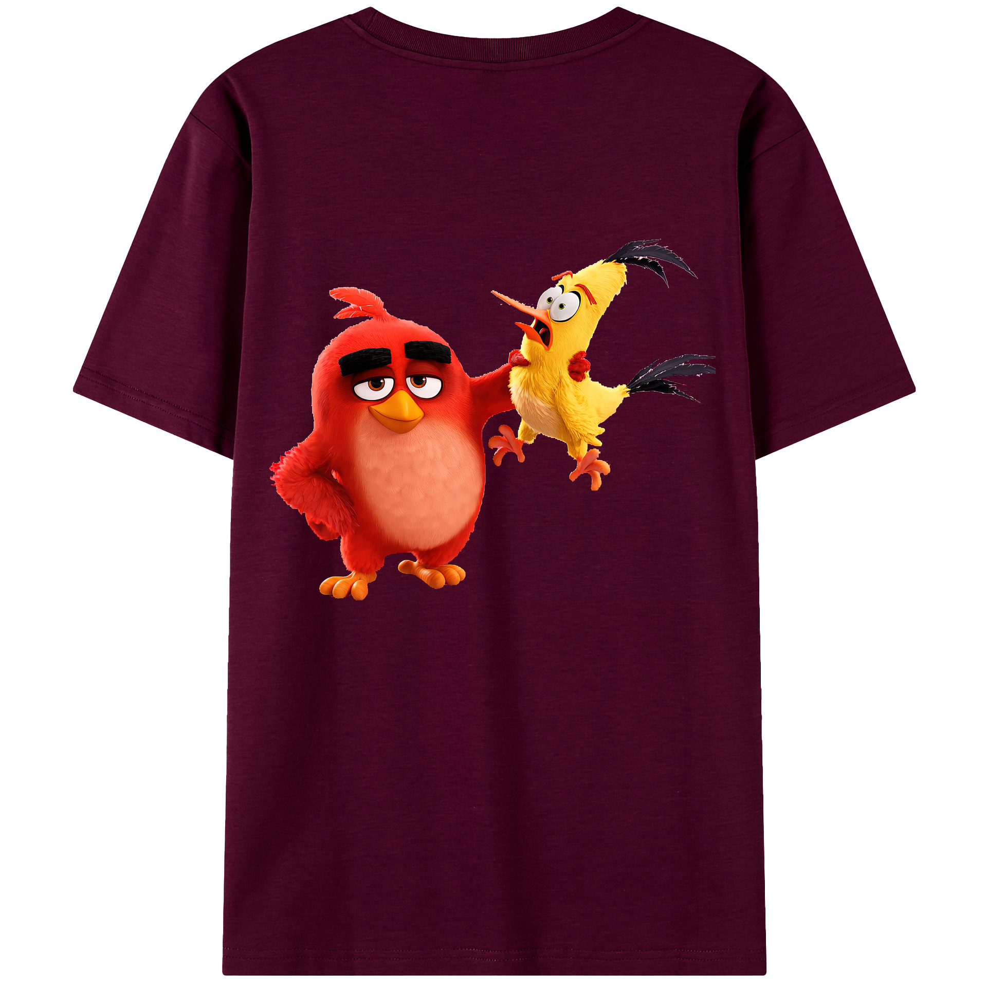 （画像用） Angry Birds アングリーバード レディース半袖Tシャツ(バックプリント)